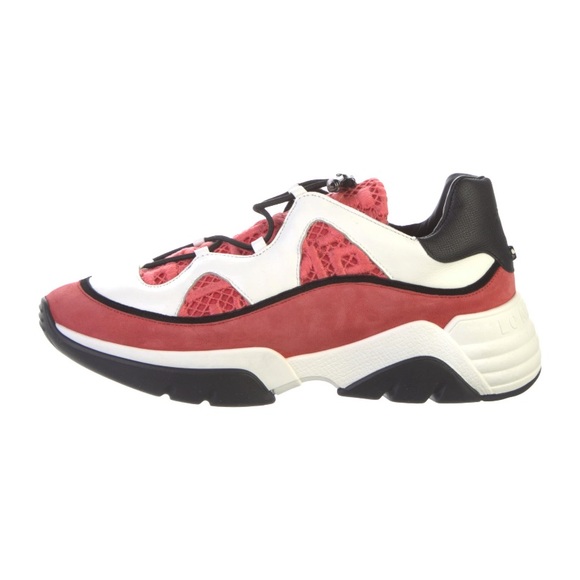 NIB Longchamp Exaggerated Platform Net Tennis Sneaker - Picture 2 of 11